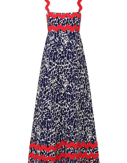 Load image into Gallery viewer, Printed Square Neck Wide Strap Maxi Dress
