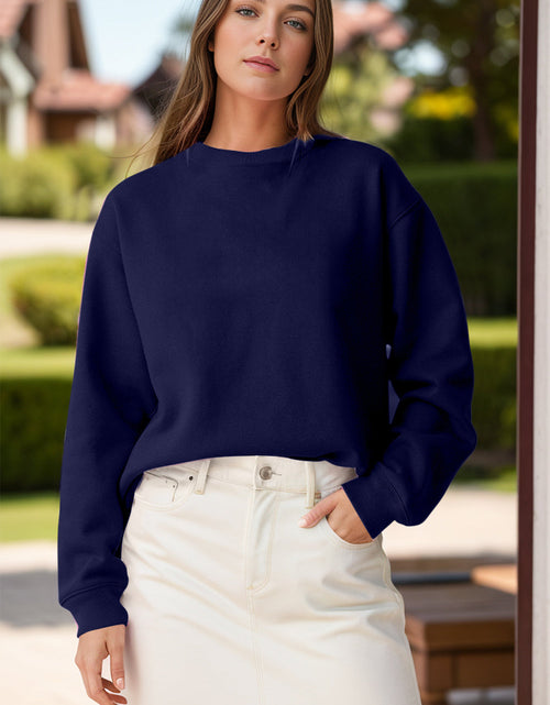 Load image into Gallery viewer, Round Neck Long Sleeve Sweatshirt
