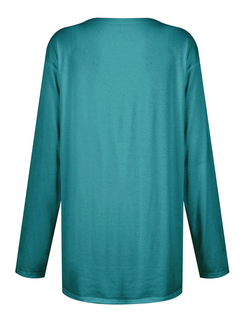 Load image into Gallery viewer, Full Size Pocketed Round Neck Long Sleeve T-Shirt
