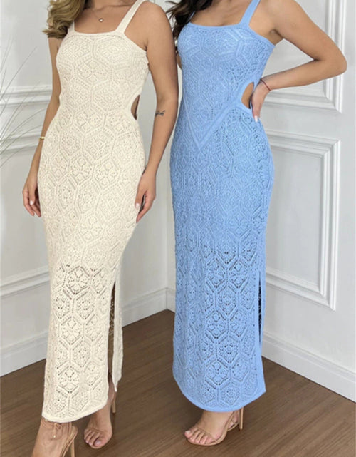 Load image into Gallery viewer, Cutout Side Slit Maxi Tank Dress
