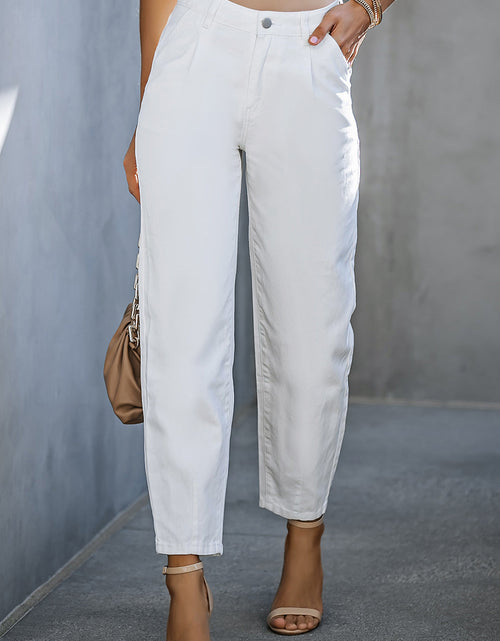Load image into Gallery viewer, High-Waist Straight Jeans
