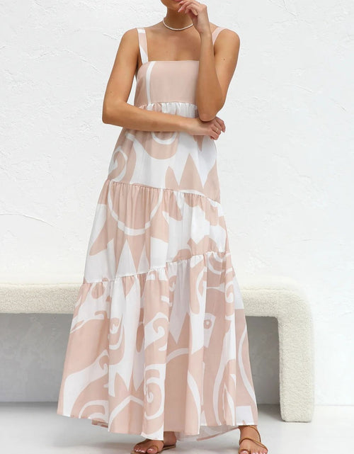 Load image into Gallery viewer, Square Neck Wide Strap Maxi Dress
