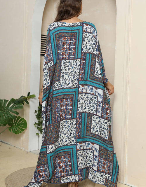Load image into Gallery viewer, Printed V-Neck Split Maxi Dress
