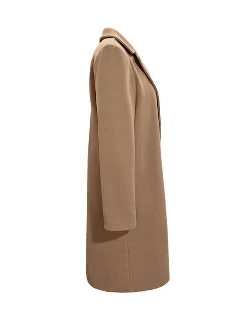 Load image into Gallery viewer, Collared Neck Button Up Long Sleeve Coat
