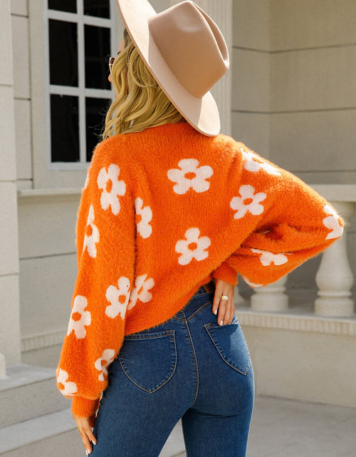 Load image into Gallery viewer, Angel Wings Floral Open Front Fuzzy Cardigan

