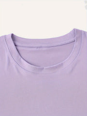 Load image into Gallery viewer, Letter Graphic Round Neck Short Sleeve T-Shirt
