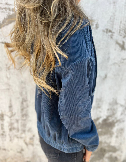Load image into Gallery viewer, Pocketed Zip Up Long Sleeve Hooded Jacket
