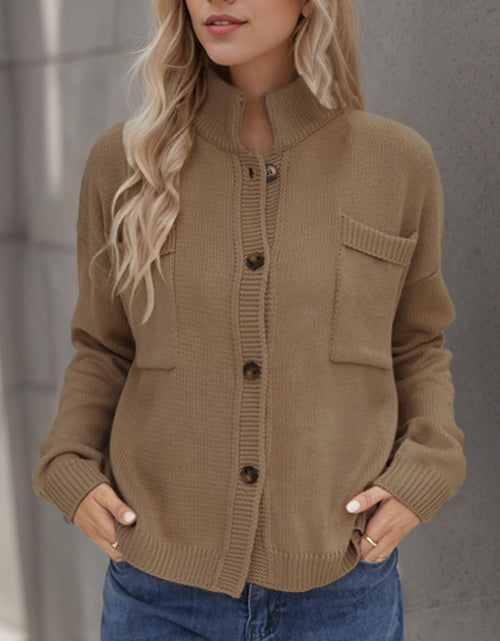 Load image into Gallery viewer, Button Up Long Sleeve Cardigan

