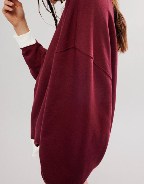 Load image into Gallery viewer, Contrast Dropped Shoulder Long Sleeve Sweatshirt
