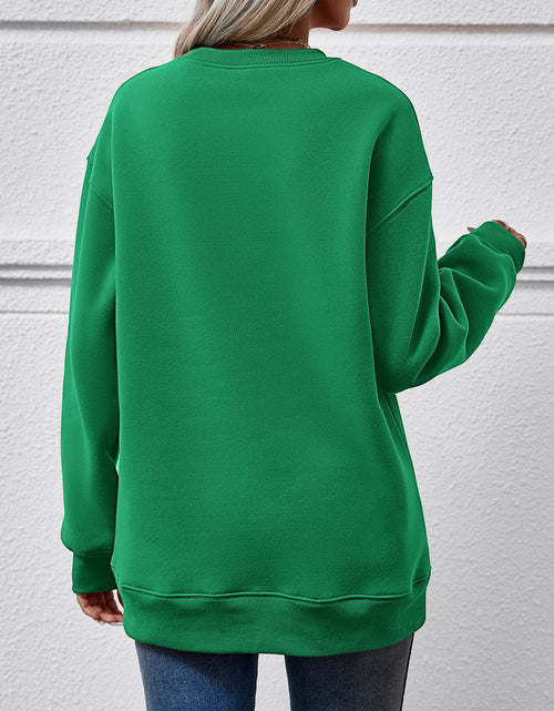 Load image into Gallery viewer, Round Neck Long Sleeve Sweatshirt
