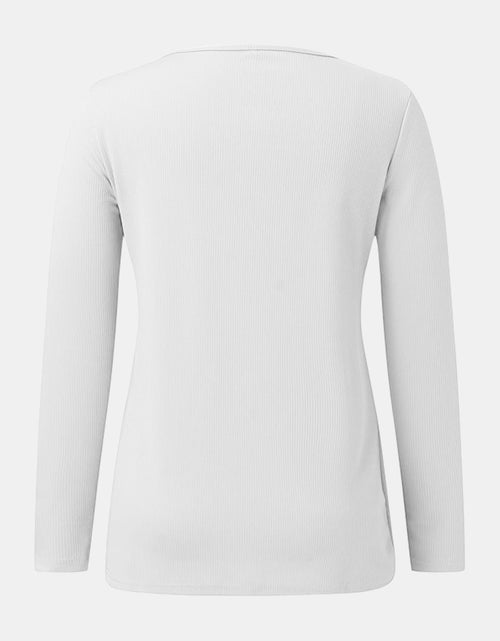 Load image into Gallery viewer, Full Size Scoop Neck Long Sleeve T-Shirt
