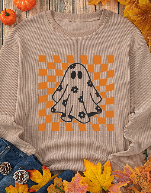 Load image into Gallery viewer, Ghost Round Neck Long Sleeve Sweatshirt

