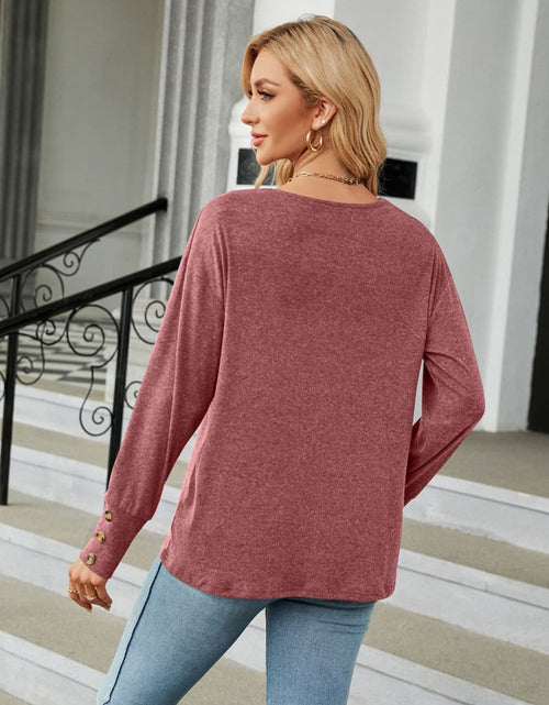 Load image into Gallery viewer, V-Neck Long Sleeve T-Shirt
