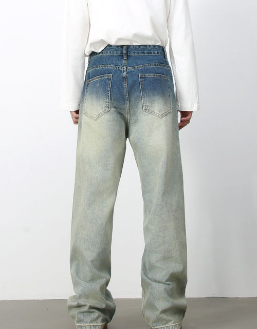 Load image into Gallery viewer, Men's Loose Fit Jeans with Pockets
