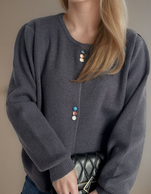 Load image into Gallery viewer, Button Down Long Sleeve Cardigan with Pockets
