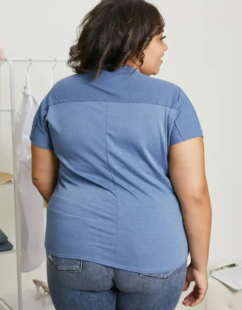 Load image into Gallery viewer, Sew In Love Full Size Exposed Seam Round Neck Short Sleeve T-Shirt
