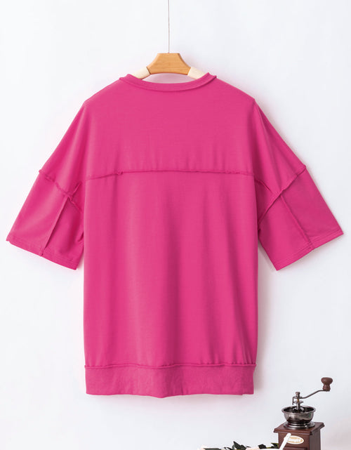 Load image into Gallery viewer, Half Snap Dropped Shoulder Sweatshirt
