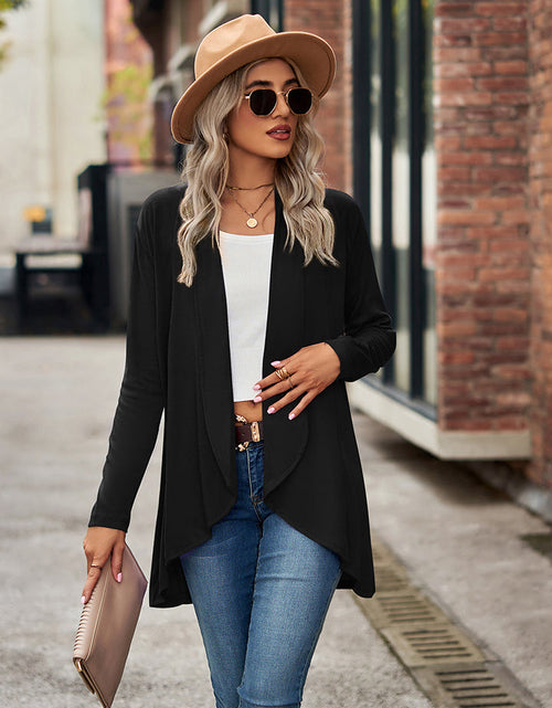 Load image into Gallery viewer, Open Front Long Sleeve Cardigan
