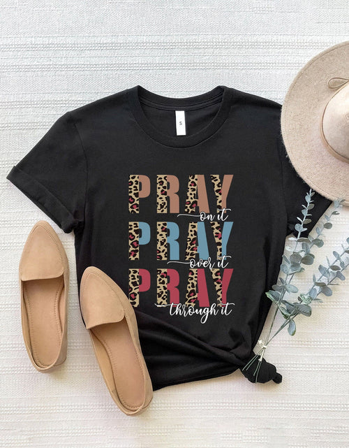 Load image into Gallery viewer, Letter Graphic Round Neck Short Sleeve T-Shirt
