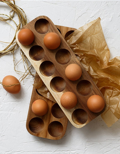 Load image into Gallery viewer, Japanese style Wooden Double Row Egg Storage by Blak Hom
