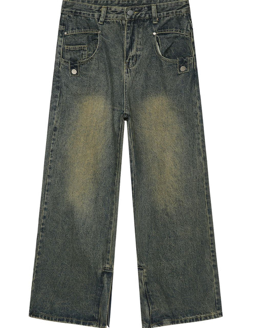 Load image into Gallery viewer, Side Slit Jeans with Pockets
