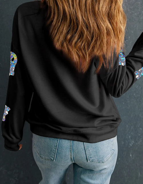 Load image into Gallery viewer, Ghost Round Neck Long Sleeve Sweatshirt
