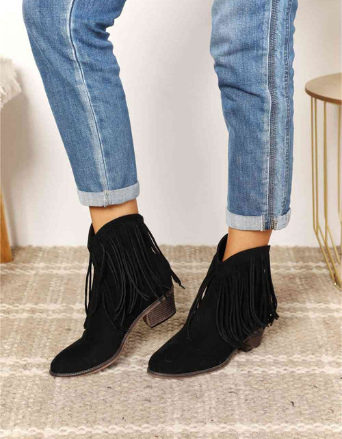 Load image into Gallery viewer, Legend Women's Fringe Cowboy Western Ankle Boots
