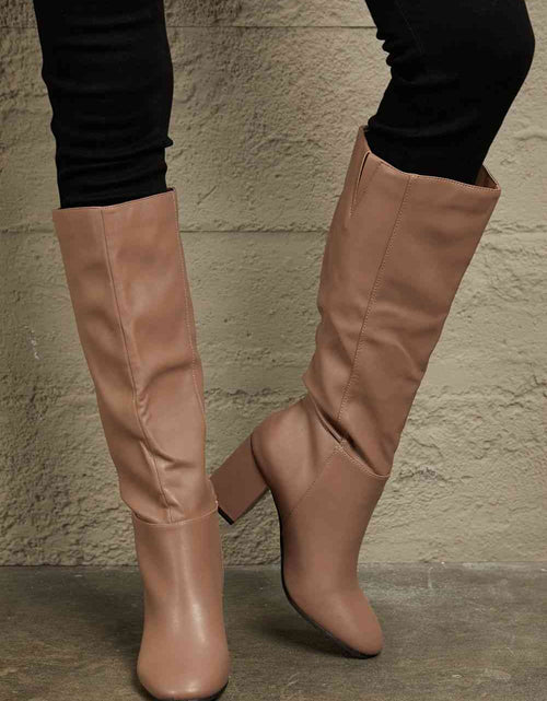 Load image into Gallery viewer, East Lion Corp Block Heel Knee High Boots
