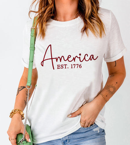 Letter Graphic Round Neck Short Sleeve T-Shirt