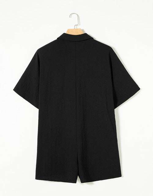 Load image into Gallery viewer, Half Button Collared Neck Romper

