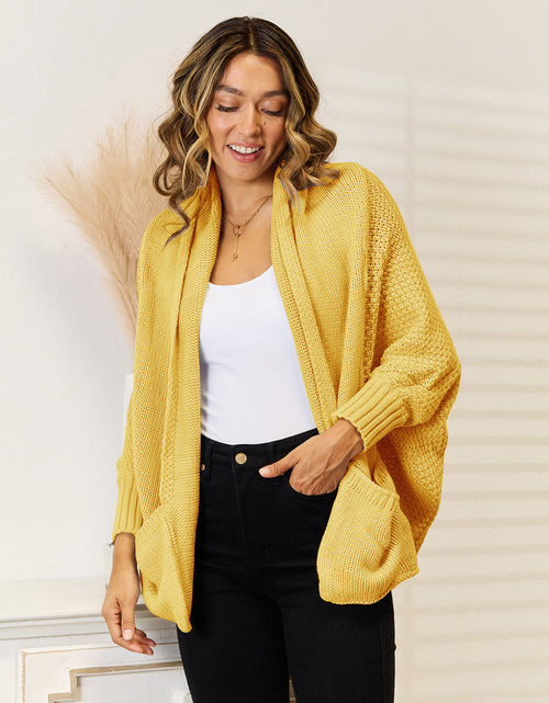 Load image into Gallery viewer, Angel Wings Open Front  Cardigan with Pockets
