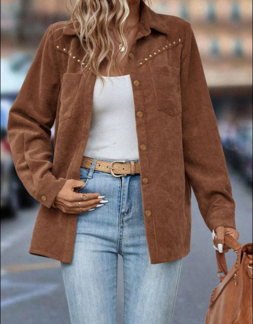 Load image into Gallery viewer, Button Down Long Sleeve Shacket

