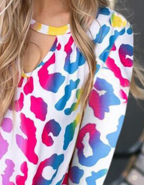 Load image into Gallery viewer, Cutout Round Neck Long Sleeve T-Shirt

