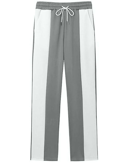 Load image into Gallery viewer, Men's Full Size Drawstring Contrast Pants Plus Size
