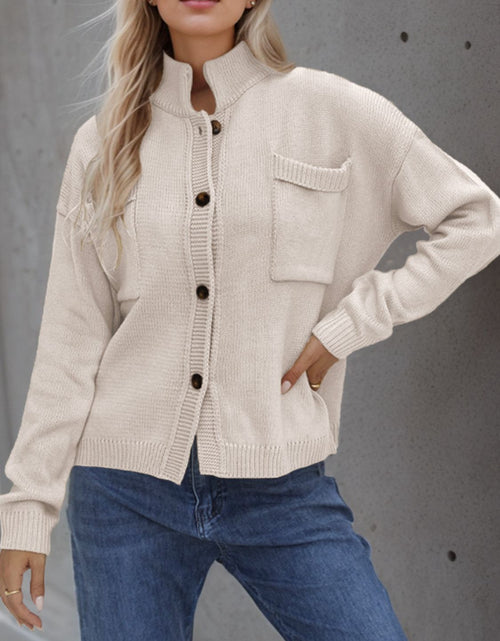 Load image into Gallery viewer, Button Up Long Sleeve Cardigan
