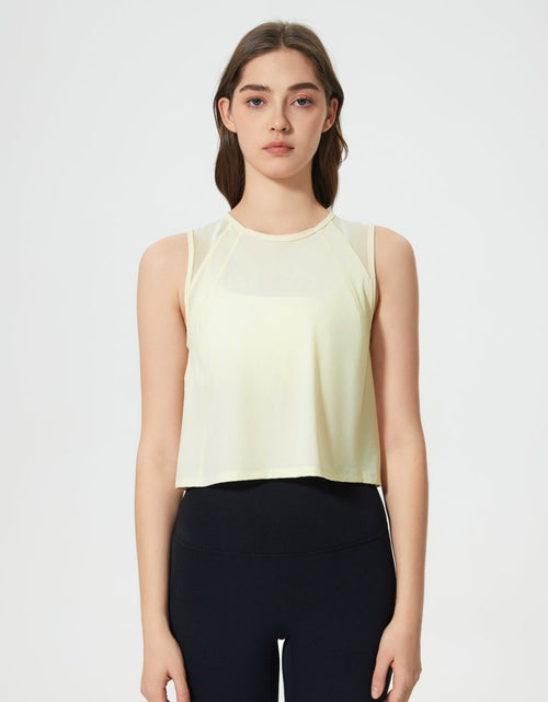 Load image into Gallery viewer, Millennia Round Neck Cropped Active Tank
