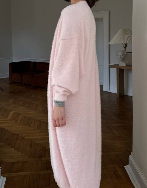 Load image into Gallery viewer, Fuzzy Open Front Solid Color Cardigan
