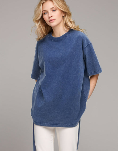 Load image into Gallery viewer, Basic Bae Round Neck Half Sleeve T-Shirt
