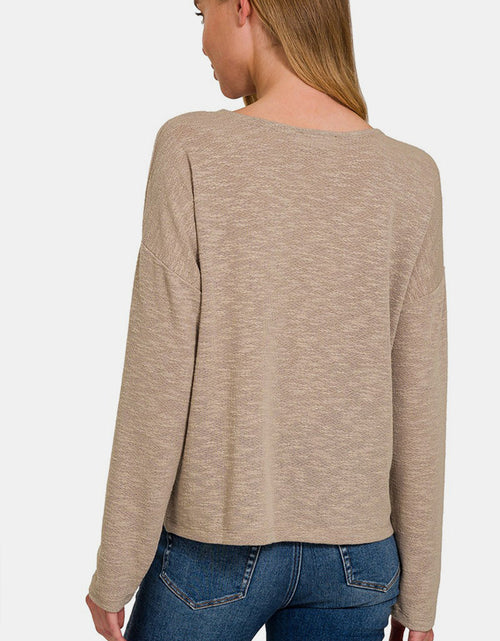 Load image into Gallery viewer, Zenana Dropped Shoulder Long Sleeve T-Shirt
