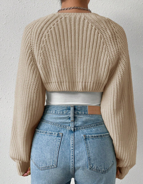 Load image into Gallery viewer, Honey Open Front Long Sleeve Cropped Cardigan
