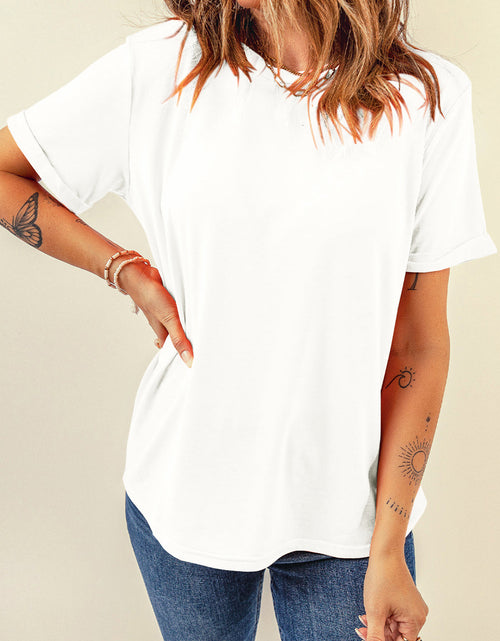 Load image into Gallery viewer, Round Neck Short Sleeve T-Shirt
