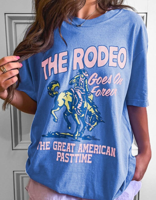 Load image into Gallery viewer, Graphic Round Neck Short Sleeve T-Shirt
