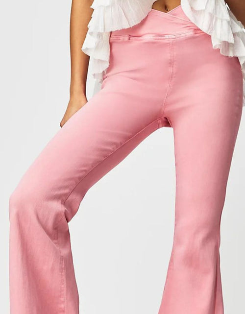 Load image into Gallery viewer, Asymmetric Waist Flare Jeans

