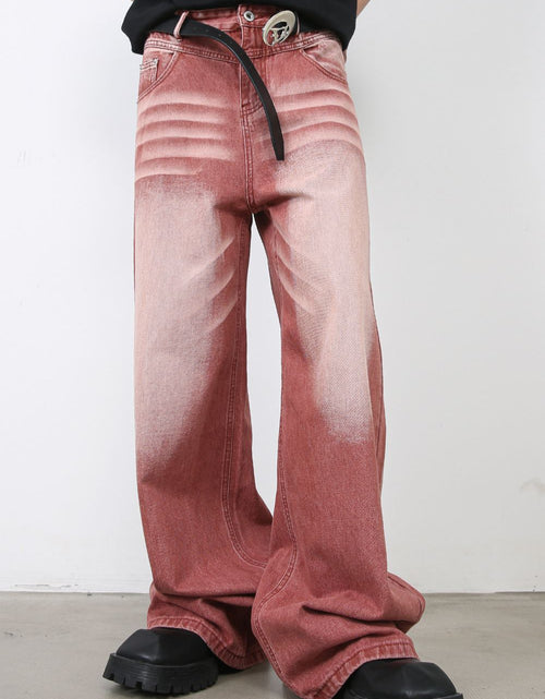 Load image into Gallery viewer, Men's Wide Leg Jeans with Pockets
