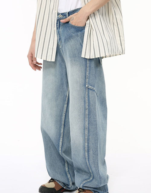 Load image into Gallery viewer, Mid Rise Wide Leg Jeans
