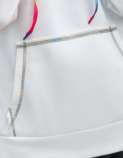 Load image into Gallery viewer, Ivy Lane Contrast Stitching Drawstring Raglan Sleeve Hoodie
