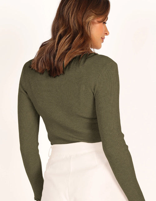 Load image into Gallery viewer, Lettuce Edge Round Neck Long Sleeve T-Shirt
