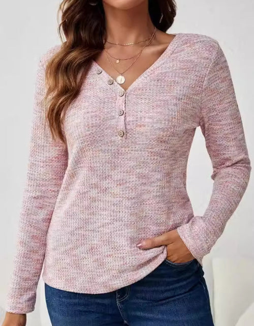 Load image into Gallery viewer, V-Neck Long Sleeve T-Shirt

