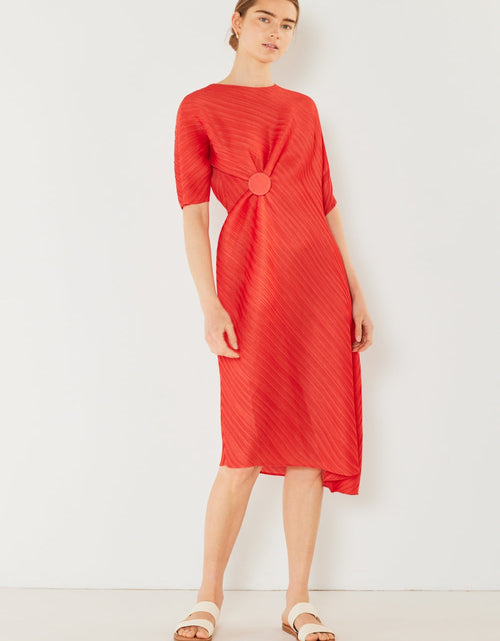 Load image into Gallery viewer, Marina West Swim Pleated Dolman Sleeve Dress
