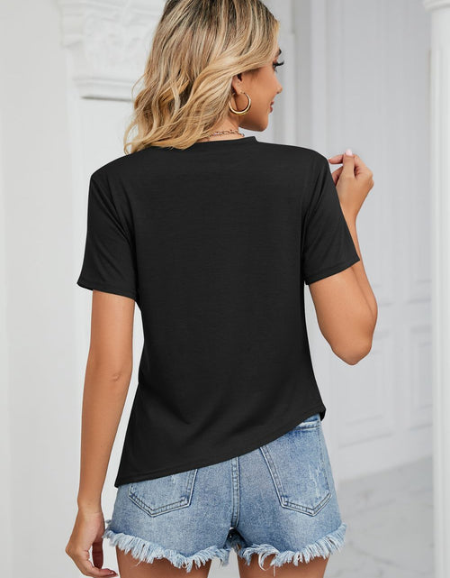 Load image into Gallery viewer, Ruched Hem Detail Crewneck T-Shirt
